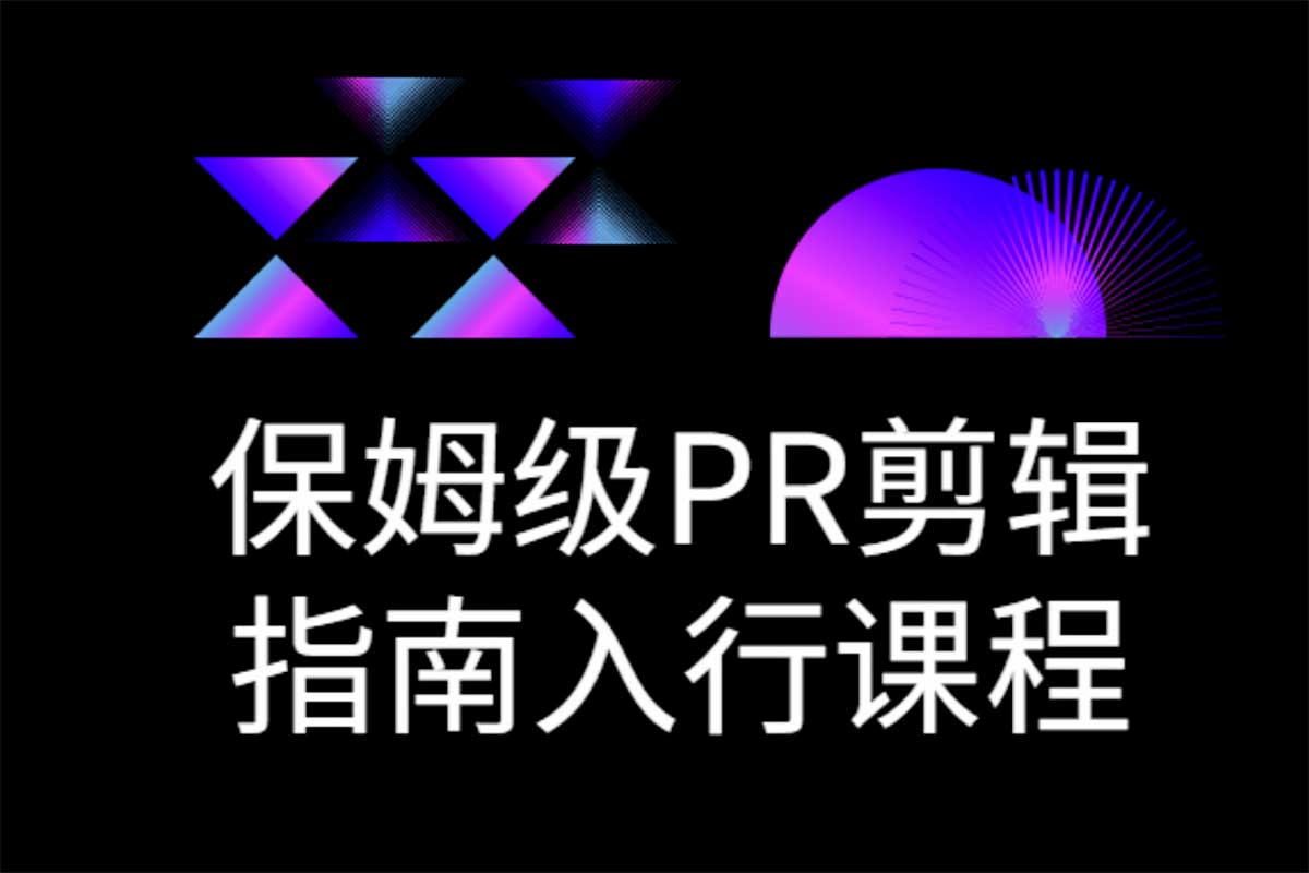 保姆级PR剪辑指南入行课程-IT黑科技